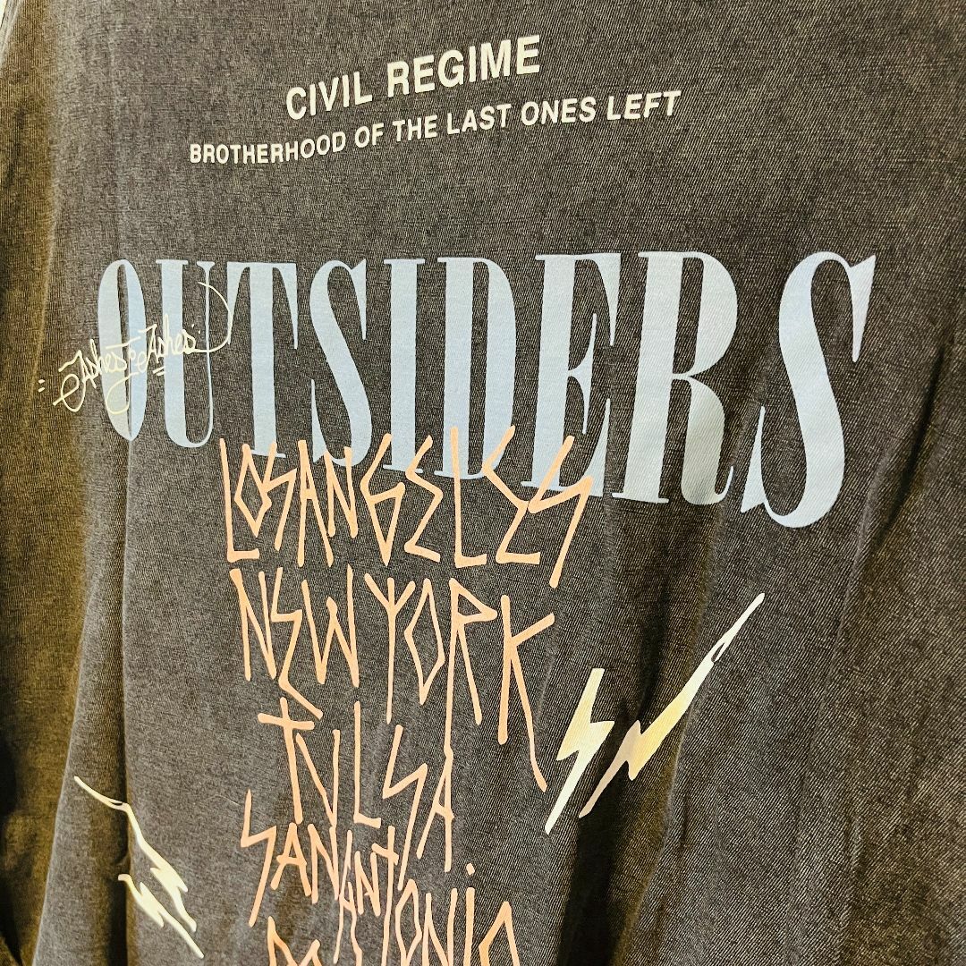 CIVIL REGIME OUTSIDERS S/S T-Shirt XLサイズ メンズのトップス(Tシャツ/カットソー(半袖/袖なし))の商品写真