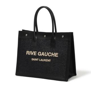 サンローラン(Saint Laurent)の【新品未使用】 SAINT LAURENT サンローラン トートバッグ RIVE GAUCHE SMALL TOTE BAG リヴゴーシュ スモール 6174812M21E 【NERO/NAT BEIG/NERO】(トートバッグ)