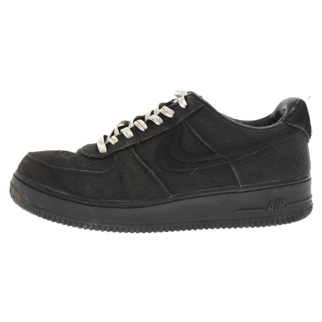 NIKE ナイキ ×STUSSY(ステューシー) AIR FORCE 1 LOW FOSSIL ステューシー エアフォース1 ローカットスニーカー フォッシル ブラック US10.5/28.5cm CZ9084-001