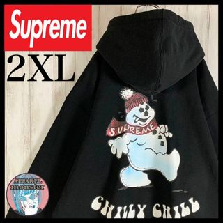 supreme スノーマン　パーカー　即完売　希少商品　黒　XL