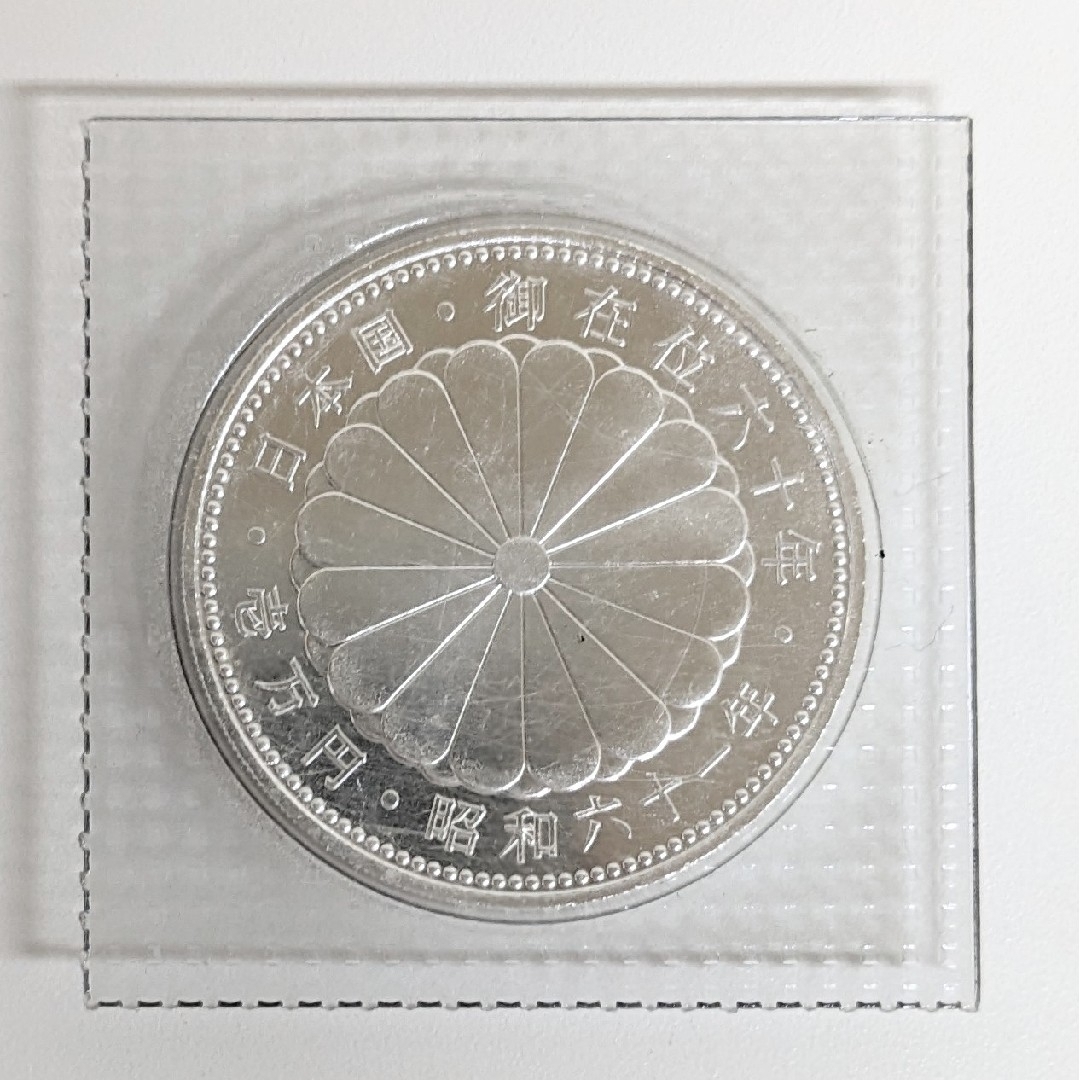 【TN】天皇陛下御在位60年記念硬貨 額面10,000円 エンタメ/ホビーの美術品/アンティーク(貨幣)の商品写真