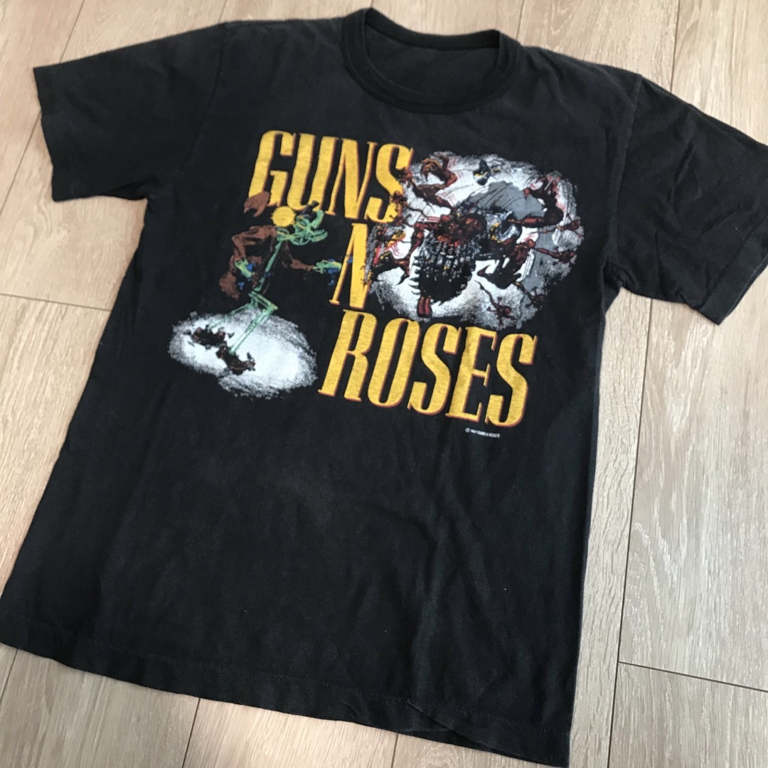 80sGUNSN80s GUNS N' ROSES 発禁レイプジャケット Tシャツ コピーライト