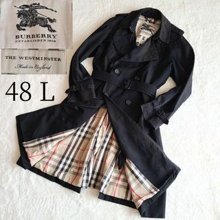 バーバリー(BURBERRY)の【名作】バーバリー　トレンチコート　ウエストミンスター　ブラック　48 L(トレンチコート)