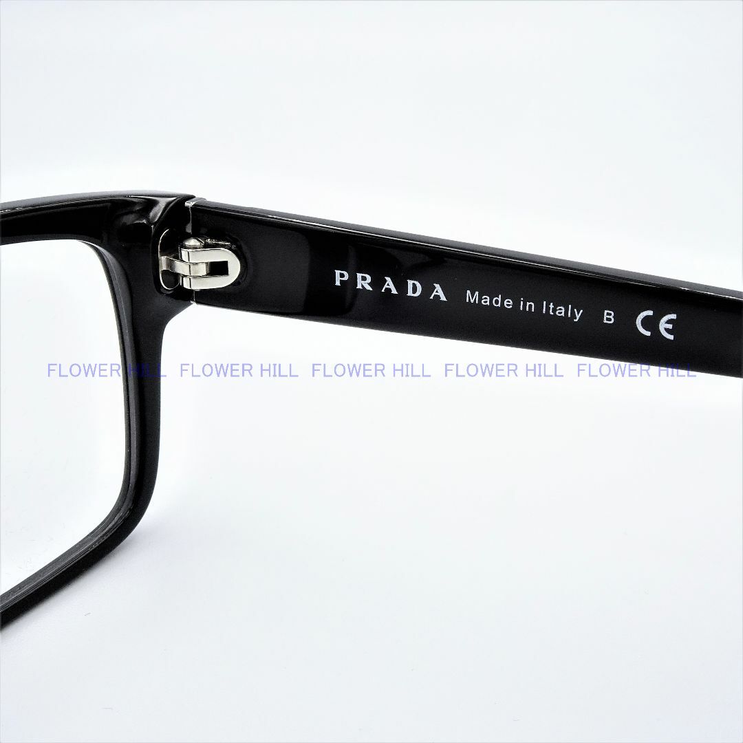 PRADA(プラダ)のプラダ VPR15V-F 1AB メガネ フレーム ブラック アジアンフィット メンズのファッション小物(サングラス/メガネ)の商品写真