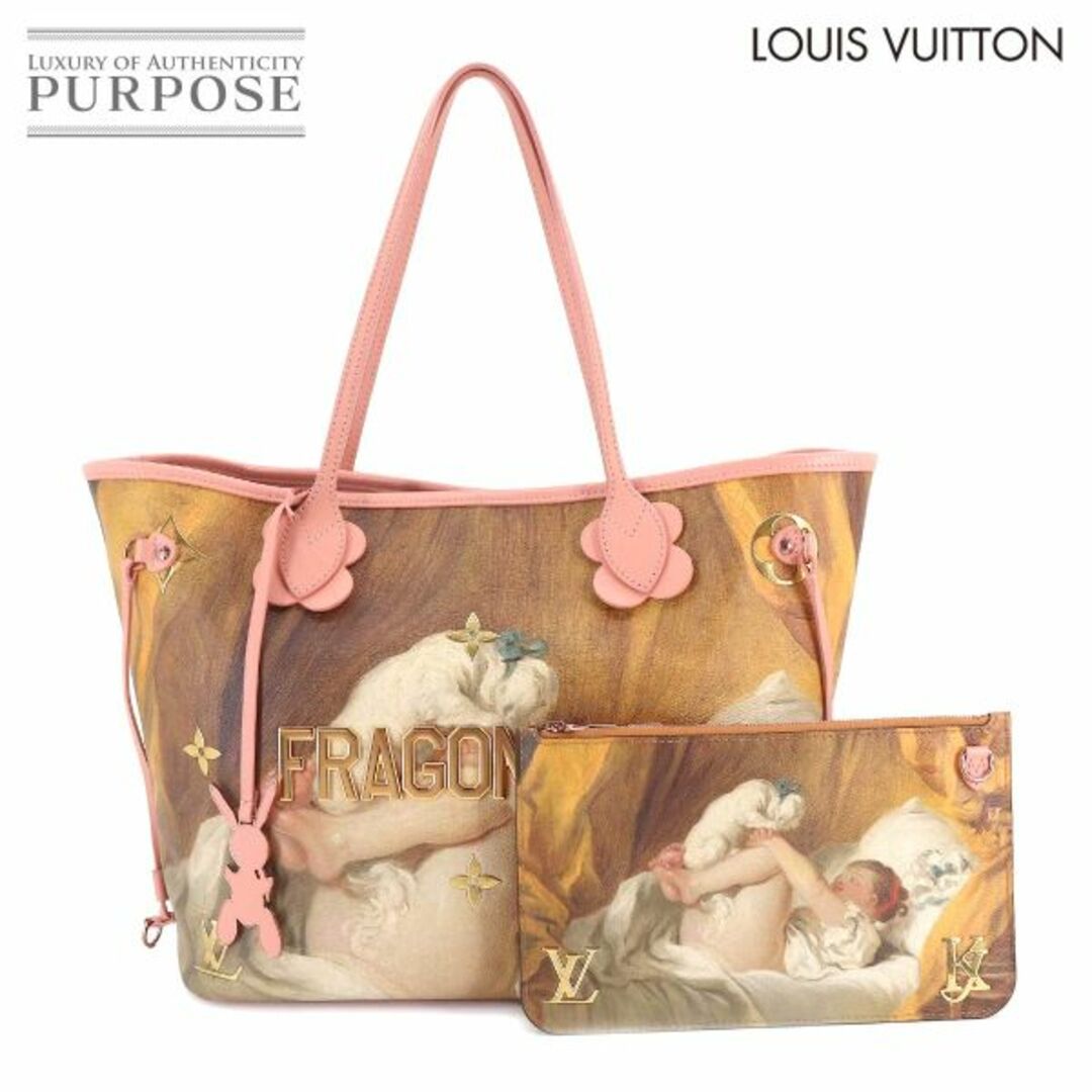 LOUIS VUITTON(ルイヴィトン)の新品同様 ルイ ヴィトン LOUIS VUITTON マスターズ フラゴナール ネヴァーフル MM トート バッグ PVC レザー ピンク M43319 VLP 90192671 レディースのバッグ(トートバッグ)の商品写真