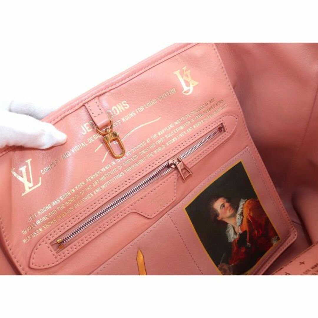 LOUIS VUITTON(ルイヴィトン)の新品同様 ルイ ヴィトン LOUIS VUITTON マスターズ フラゴナール ネヴァーフル MM トート バッグ PVC レザー ピンク M43319 VLP 90192671 レディースのバッグ(トートバッグ)の商品写真