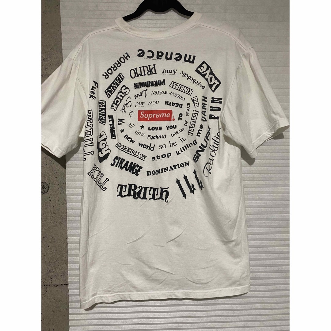 supreme Tシャツ 21ss Spiral Tee Lサイズ ホワイト