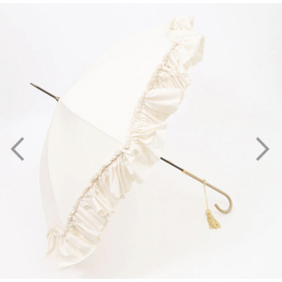 FOX UMBRELLAS(フォックスアンブレラズ)のFox Umbrellas フリル傘　アイボリー レディースのファッション小物(傘)の商品写真