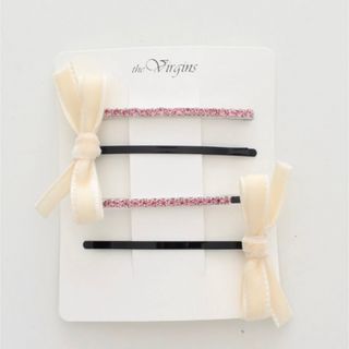 ザヴァージンズ(the Virgins)の〈the virgins 〉bijou ribbon hair pin(ヘアピン)