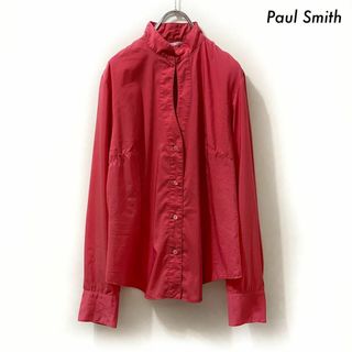 ポールスミス(Paul Smith)のPaul Smith ポールスミス★長袖ブラウス スタンドカラー ピンク(シャツ/ブラウス(長袖/七分))