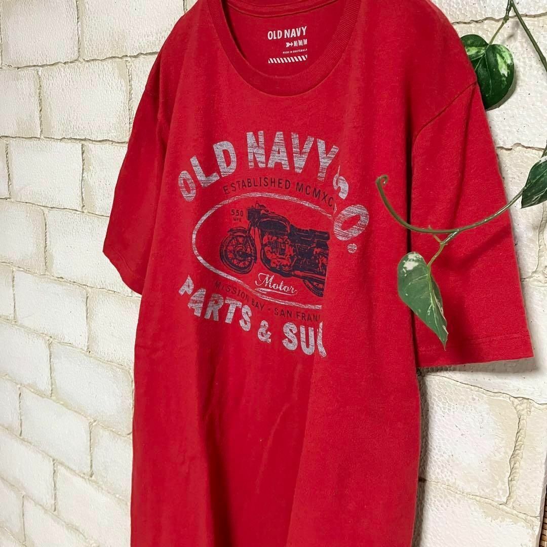 Old Navy(オールドネイビー)の◆OLD NAVY◆バイクプリントTシャツ アメリカ古着 M　AX-029 メンズのトップス(Tシャツ/カットソー(半袖/袖なし))の商品写真