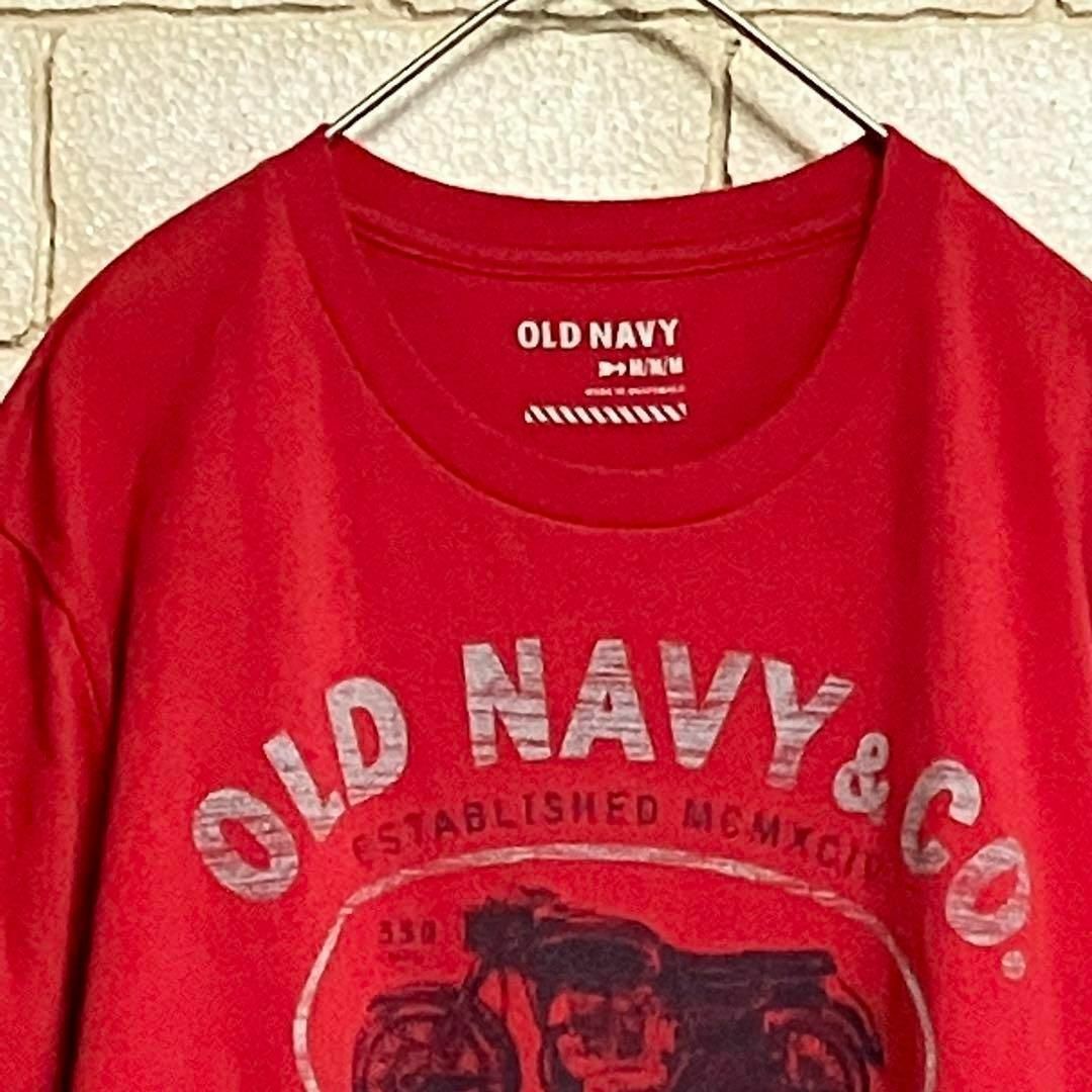 Old Navy(オールドネイビー)の◆OLD NAVY◆バイクプリントTシャツ アメリカ古着 M　AX-029 メンズのトップス(Tシャツ/カットソー(半袖/袖なし))の商品写真