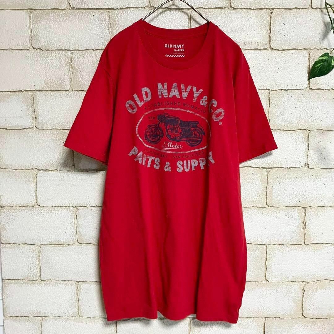 Old Navy(オールドネイビー)の◆OLD NAVY◆バイクプリントTシャツ アメリカ古着 M　AX-029 メンズのトップス(Tシャツ/カットソー(半袖/袖なし))の商品写真