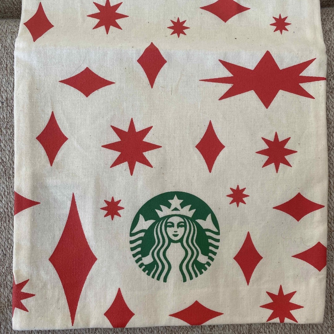 Starbucks(スターバックス)のスターバックス　ギフト用巾着　限定柄 ハンドメイドのファッション小物(ポーチ)の商品写真