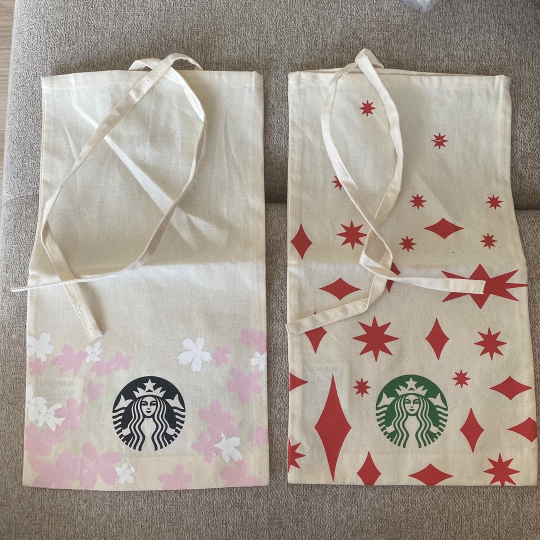 Starbucks(スターバックス)のスターバックス　ギフト用巾着　限定柄 ハンドメイドのファッション小物(ポーチ)の商品写真