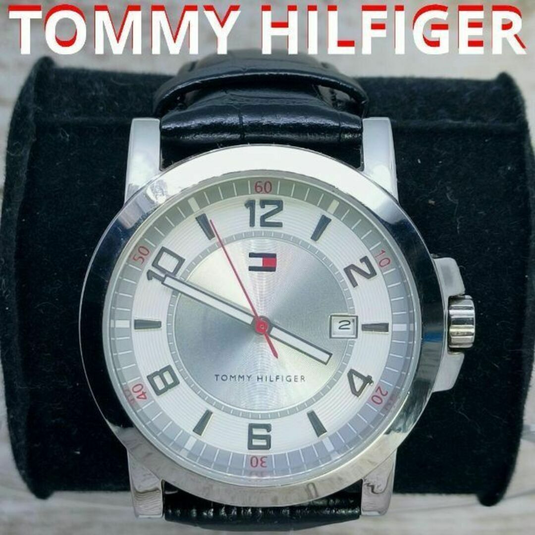 動作品　トミーヒルフィガー　腕時計　メンズ　レザー　レディース　定価2.2万円