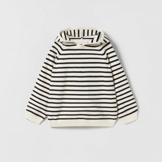 ザラキッズ(ZARA KIDS)のZARA KIDS フード付き ボーダーニット(ニット)