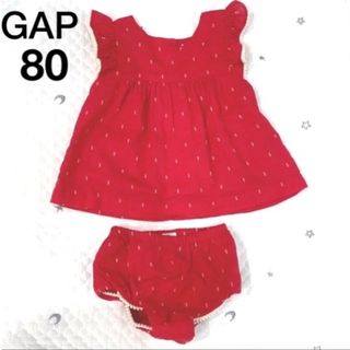 GAP baby  セットアップ　ブラウス　パンツ　80  12-18month(ワンピース)