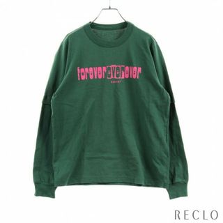 サカイ(sacai)のforever ever ever ロングスリーブ Tシャツ グリーン ピンク フェイクレイヤード(Tシャツ/カットソー(半袖/袖なし))