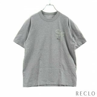 サカイ(sacai)のSacai × Fragment Design Tシャツ グレー ブラック ダメージ加工(Tシャツ/カットソー(半袖/袖なし))