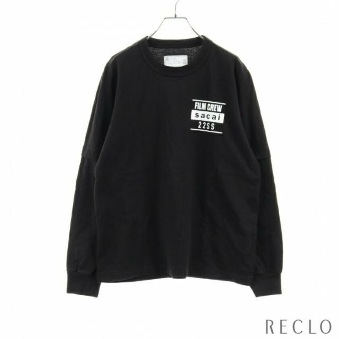 FILM CREW フィルム クルー ロングスリーブ Tシャツ ブラック ホワイト フェイクレイヤード