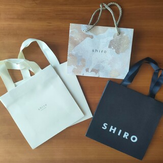 シロ(shiro)のshiroショッパー4枚セット(ショップ袋)