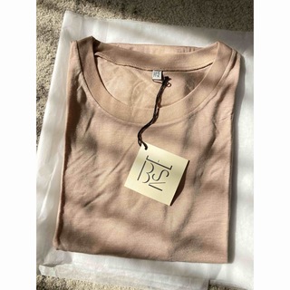 エディットフォールル(EDIT.FOR LULU)のBASERANGE TEE SHIRTベースレンジ Tシャツ新品ベージュM(Tシャツ(半袖/袖なし))