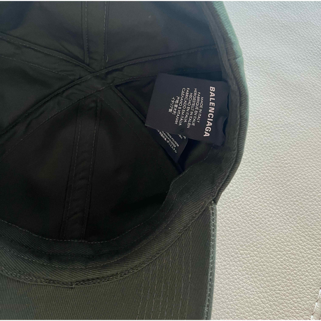 バレンシアガ BALENCIAGA キャップ 帽子 ロゴ カーキ グリーン