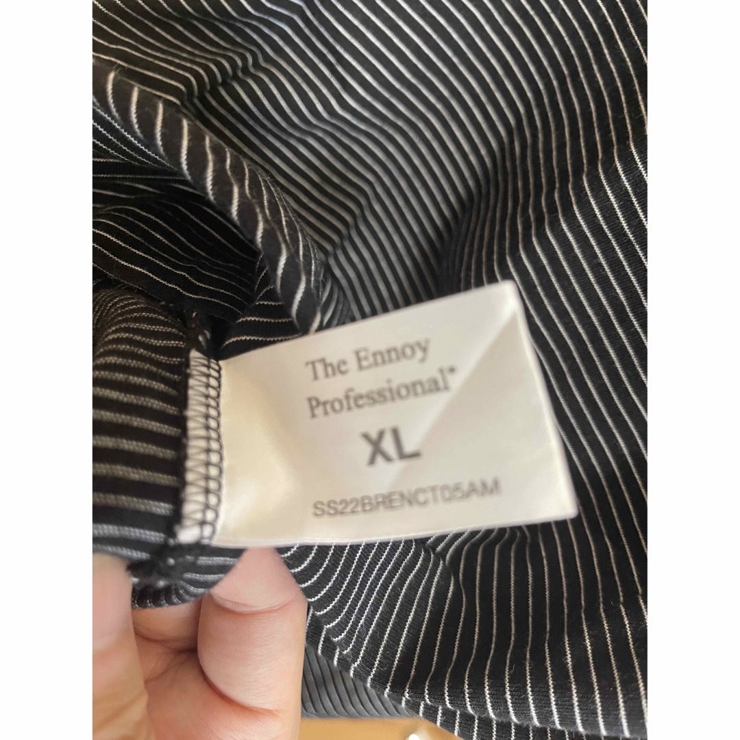 【激レア】【美品】ennoy エンノイ ボーダー Tシャツ black XL