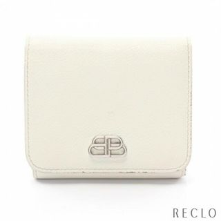 バレンシアガ(Balenciaga)のBBロゴ 三つ折り財布 レザー ホワイト(財布)