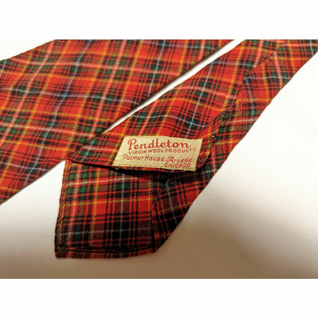 特別 美品 30s 40s Pendleton ウールタイ タータンチェック - 通販
