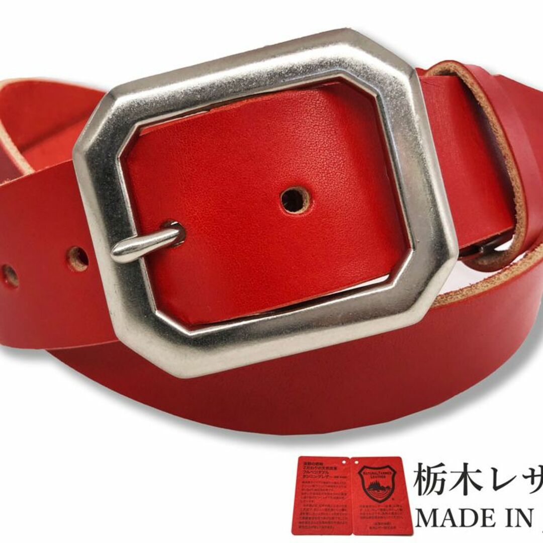 栃木レザー - 栃木レザーベルト 無地 Lサイズ 40mm 本革 ベルト 栃木レザー - 栃木レザーベルト 無地 Lサイズ 40mm 本革 ベルト