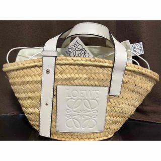 【新品】 LOEWE ロエベ カゴバッグ ホワイト  人気スモール　最終価格