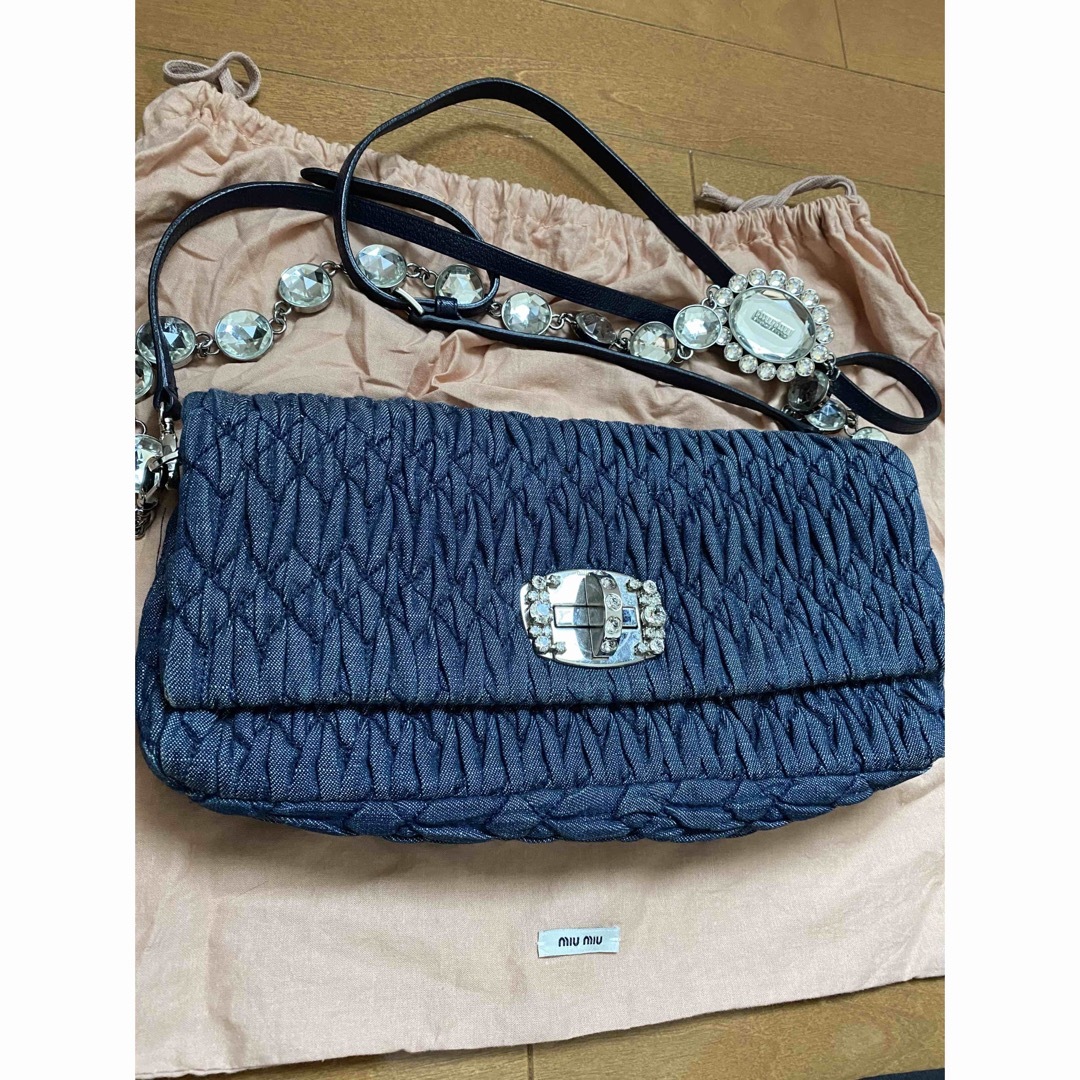 miumiu デニム　ショルダーバッグ