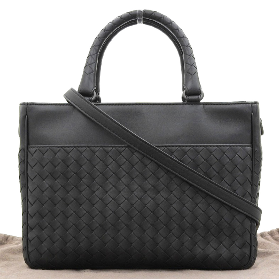 【本物保証】 布袋付 超美品 ボッテガヴェネタ BOTTEGA VENETA イントレチャート 2WAYバッグ ハンドバッグ 斜め掛け ショルダーバッグ―特別メンテナンス