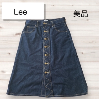 リー(Lee)のLee デニムスカート　サイズL(ひざ丈スカート)
