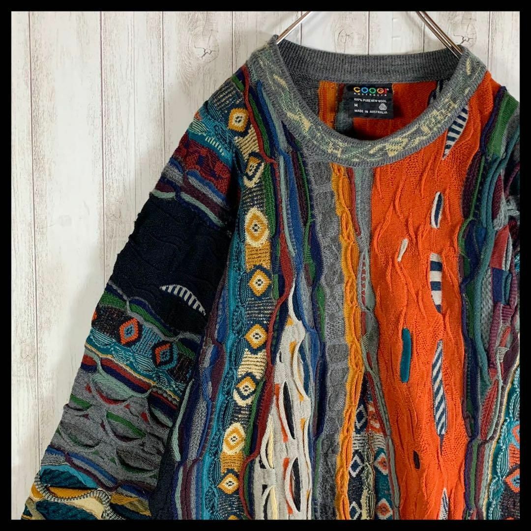 COOGI - 【幻の1点モノ】coogi クージー 立体 編込み 3Dニット 即完売