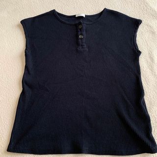 ジーユー(GU)のgu カットソー　ブラック　140センチ　女の子(Tシャツ/カットソー)