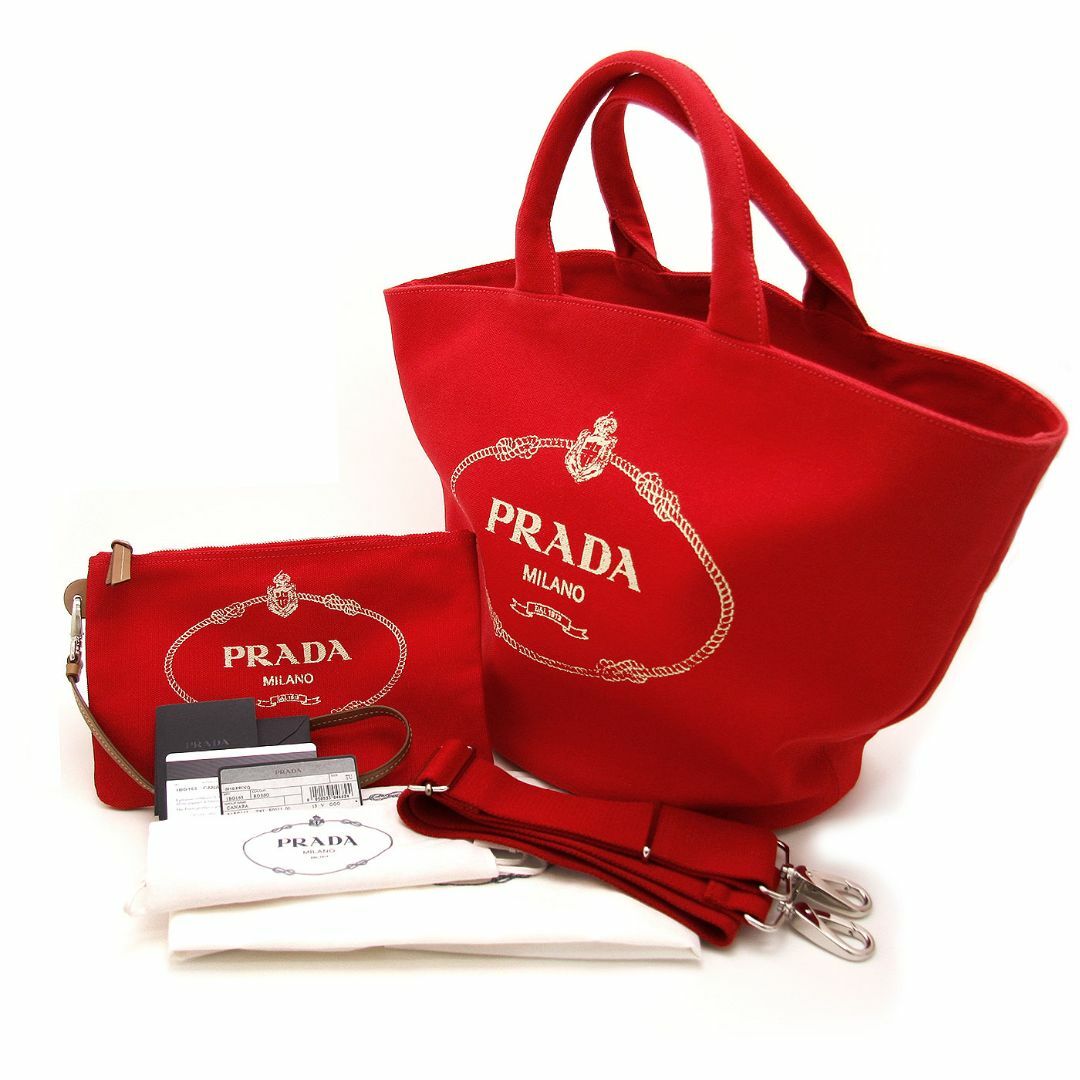 PRADA 　美品　プラダ２WAYショルダーバッグ ポーチ付き