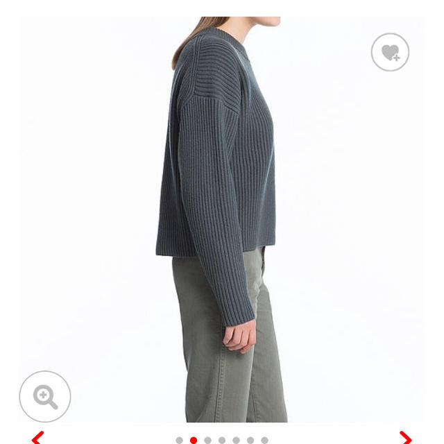 UNIQLO(ユニクロ)の新品 UNIQLOラムクロップドクルーネックセーター レディースのトップス(ニット/セーター)の商品写真