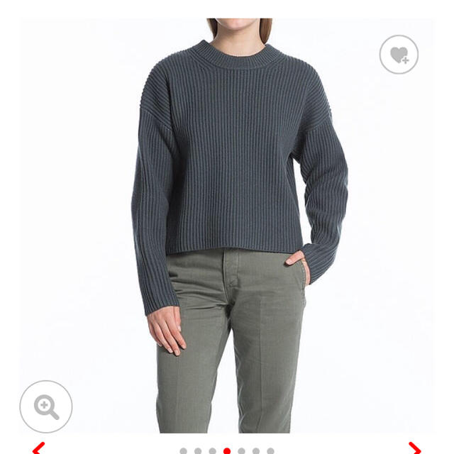 UNIQLO(ユニクロ)の新品 UNIQLOラムクロップドクルーネックセーター レディースのトップス(ニット/セーター)の商品写真