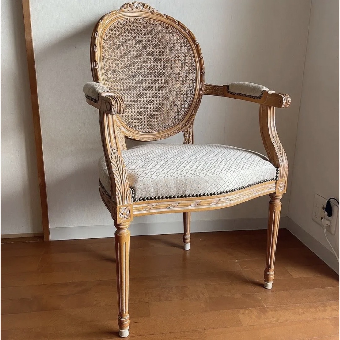 美品 アンティークチェアー ラタン-