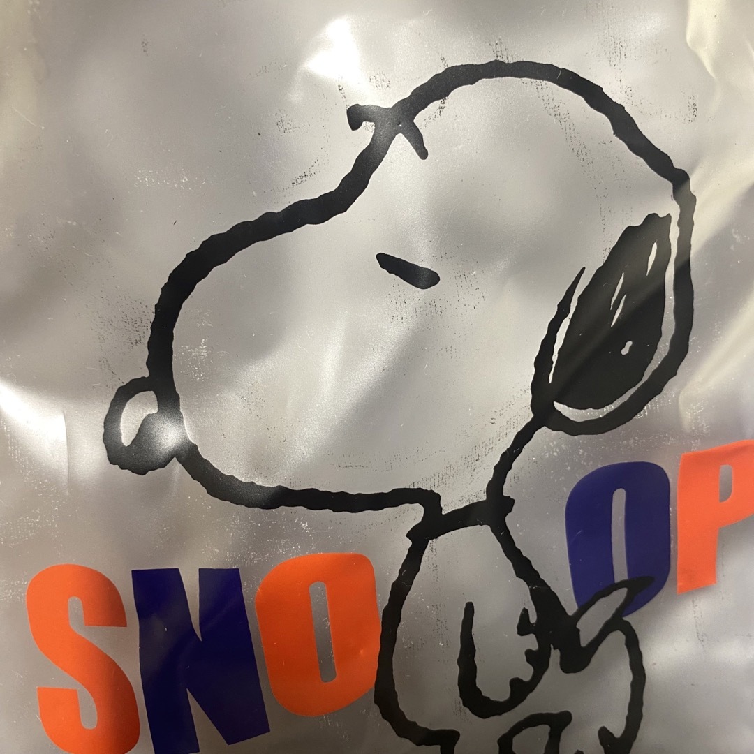 SNOOPY(スヌーピー)のスヌーピー ビニールバッグ エンタメ/ホビーのおもちゃ/ぬいぐるみ(キャラクターグッズ)の商品写真