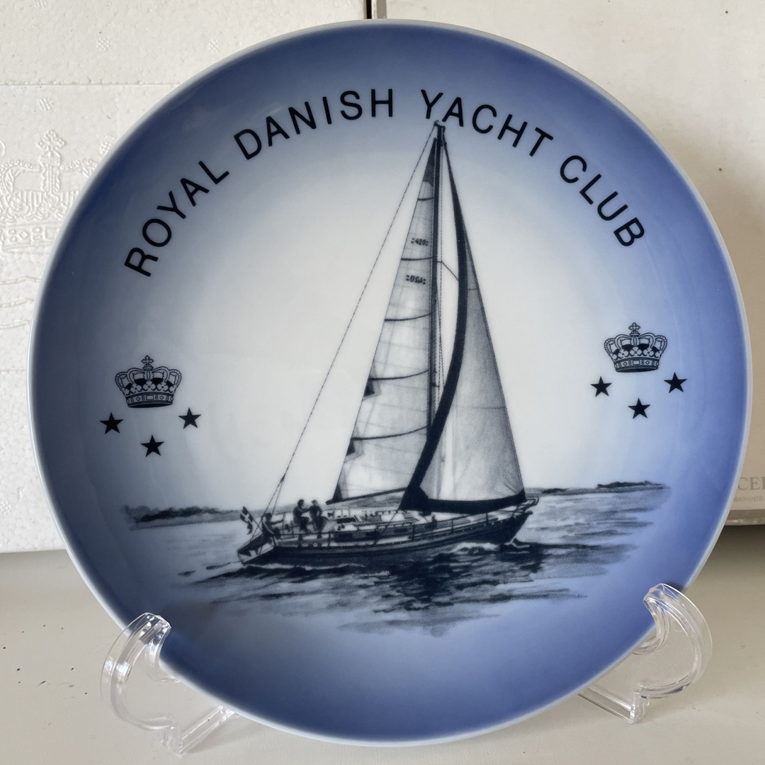 希少・ロイヤルコペンハーゲン・デンマーク王室ヨットクラブ・１８cm・箱入り