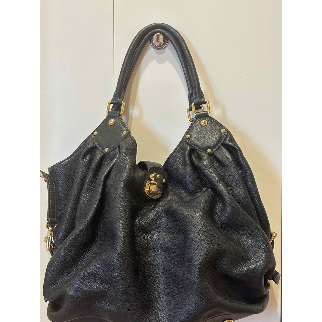 本物☆公式袋付き LV ルイヴィトン マヒナ ブラック ショルダー バッグ-