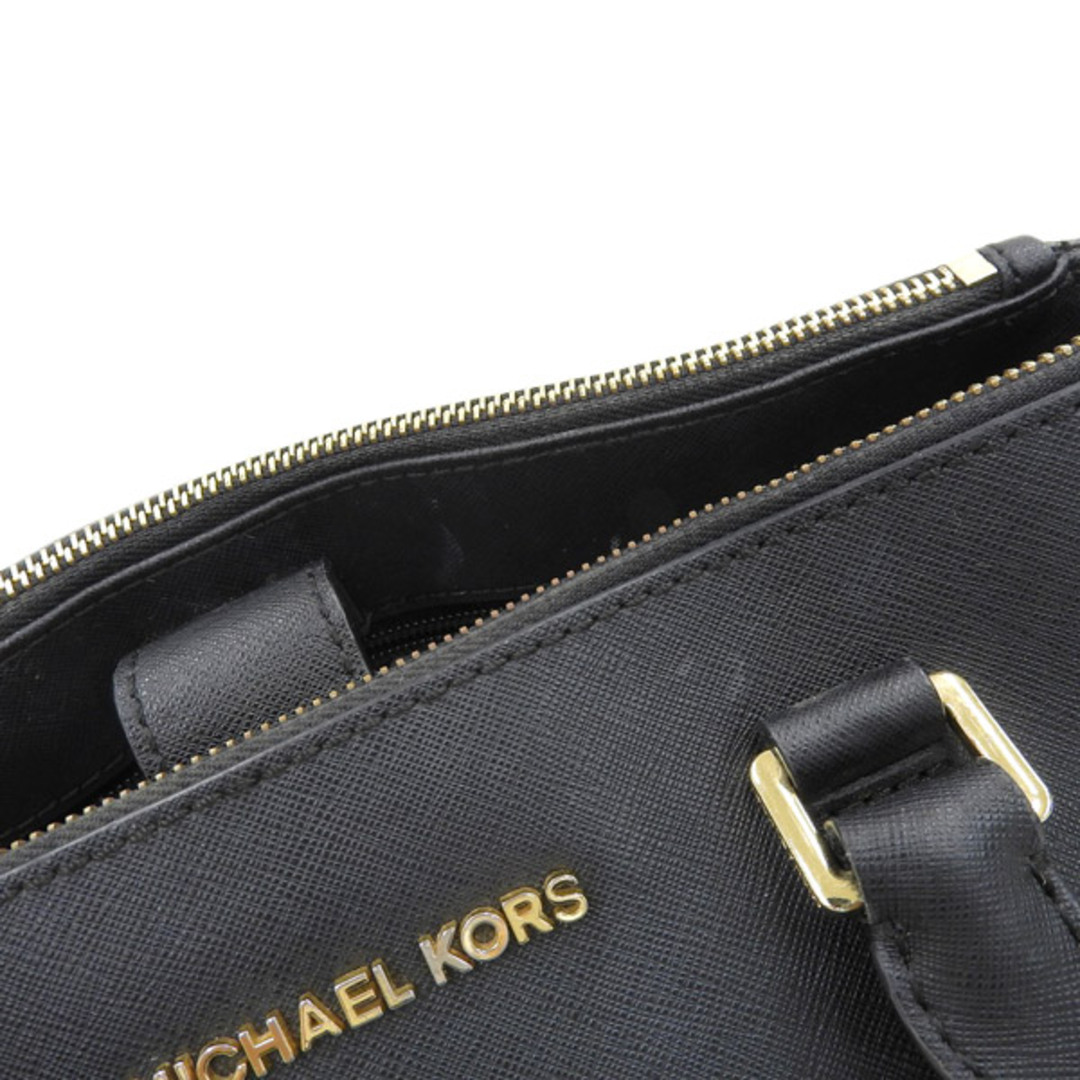 Michael Kors(マイケルコース)のマイケルコース MICHAEL KORS 2WAY ハンドバッグ ブラック ゴールド金具 Y02198 レディースのバッグ(ハンドバッグ)の商品写真