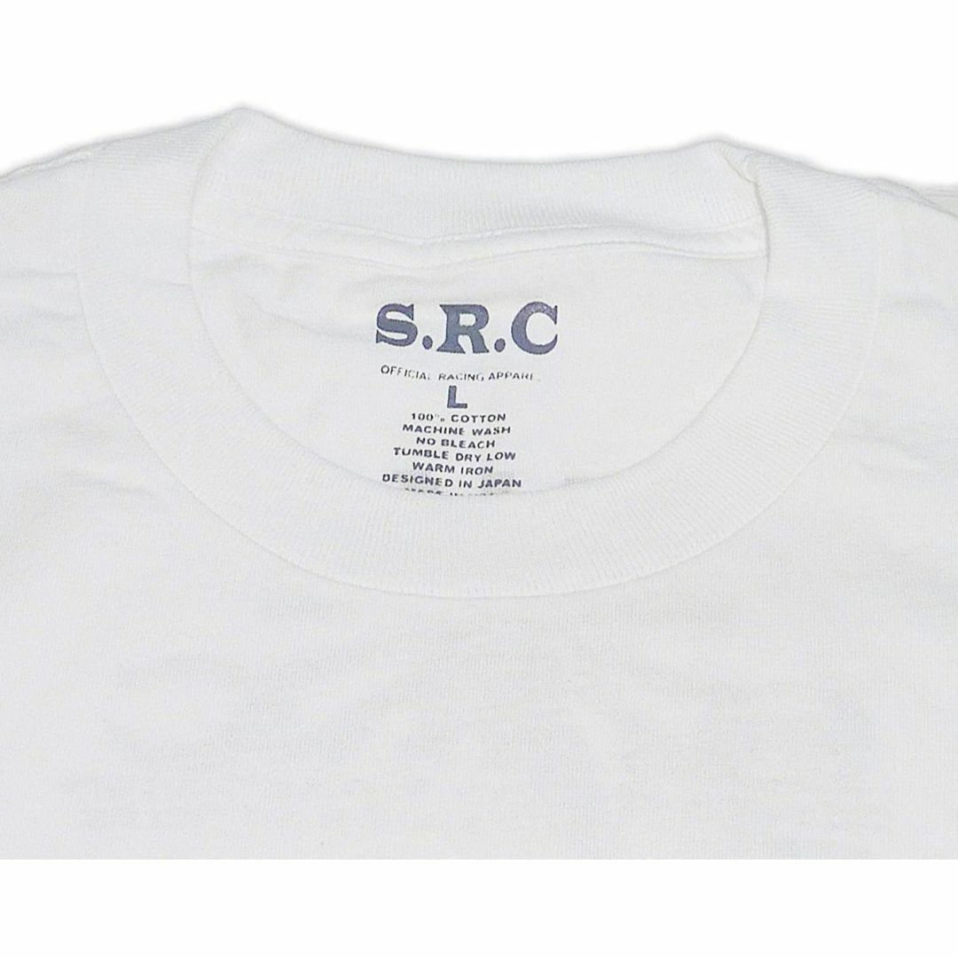 S.R.C JDM SPIRIT ドクロロゴ Tシャツ ホワイト XL