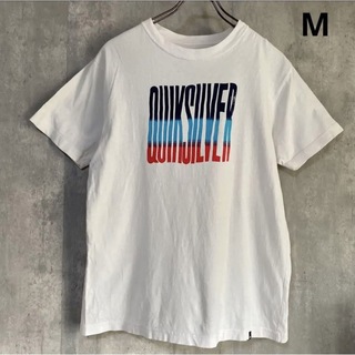 クイックシルバー(QUIKSILVER)のクイックシルバー　QUIKSILVER   Tシャツ　白　M(Tシャツ/カットソー(半袖/袖なし))