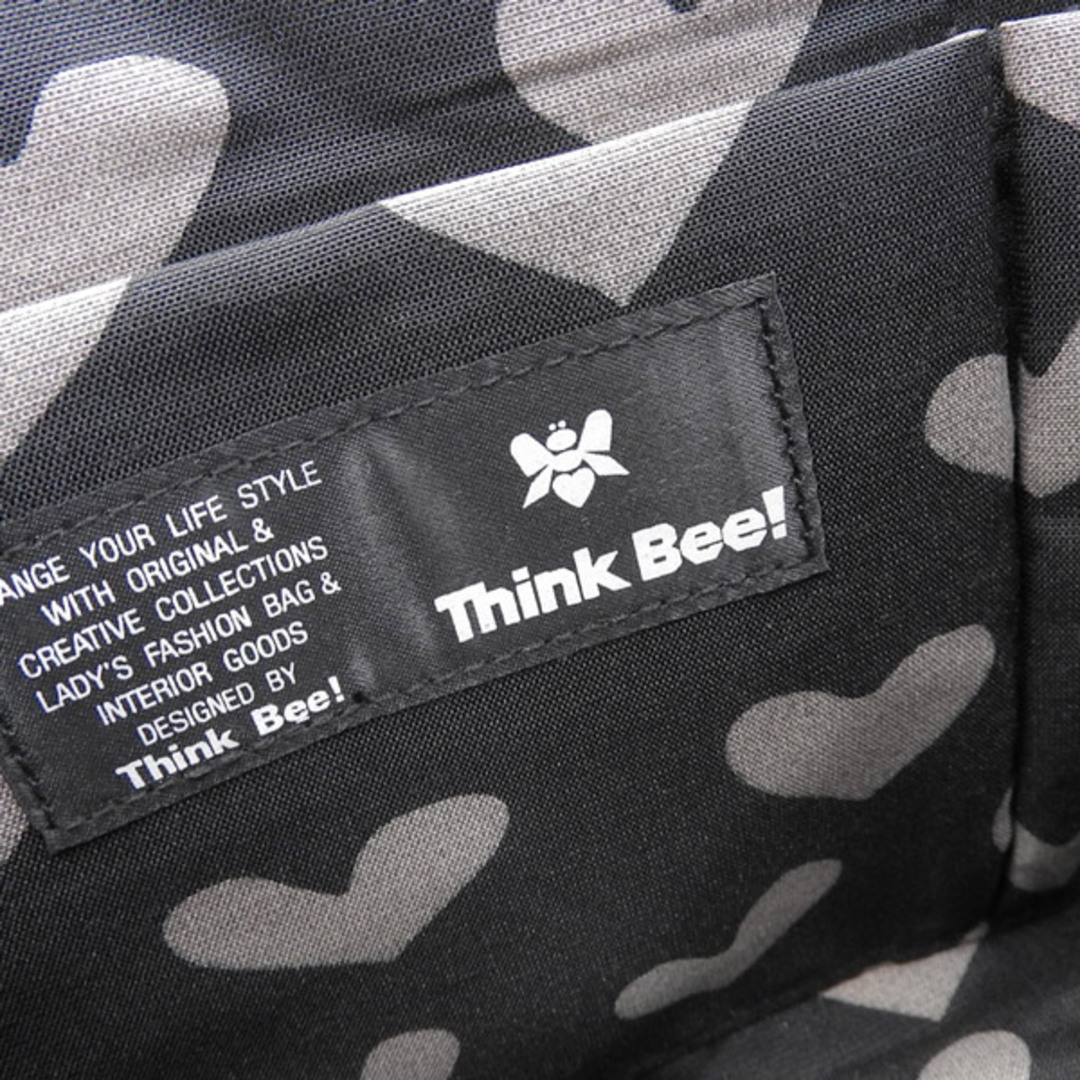 Think Bee!(シンクビー)の未使用 シンクビー Think Bee! 花柄 PVCコーティング トートバッグ ブルー×ネイビー系 A002292 Y02243 レディースのバッグ(トートバッグ)の商品写真