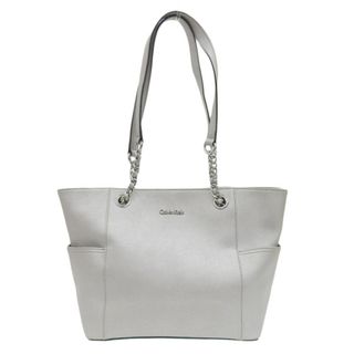 カルバンクライン(Calvin Klein)の美品 カルバンクライン Calvin Klein トートバッグ 2ルーム レディース シルバー CA57151 Y02313(トートバッグ)